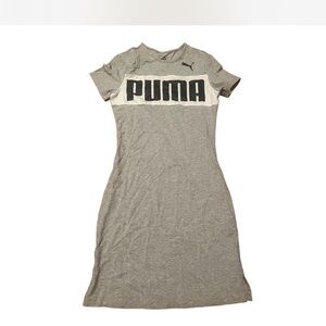 PUMA Women's Gray and White Logo Dress